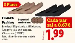 Lidl esmara pezinhos promoção