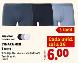 Lidl esmara men boxers promoção