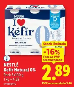 Lidl Nestlé Kefir Natural 0% promoção
