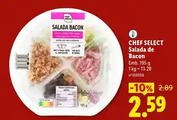 Lidl chef select salada de bacon promoção