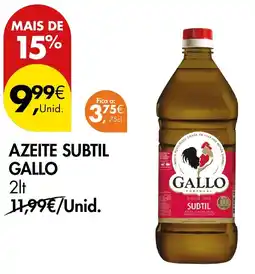 Pingo Doce azeite subtal gallo promoção