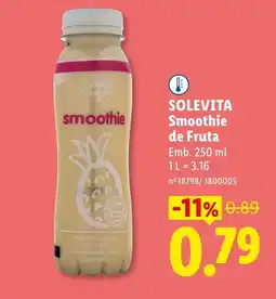 Lidl Solevita smoothie de fruta promoção