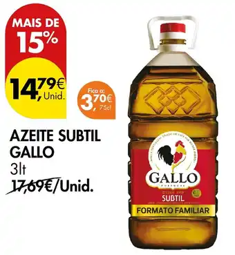 Pingo Doce azeite subt il gallo promoção