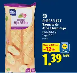 Lidl Chef select Baguettes Ajo/Alho promoção