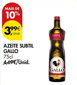 Pingo Doce azeite subtal gallo promoção