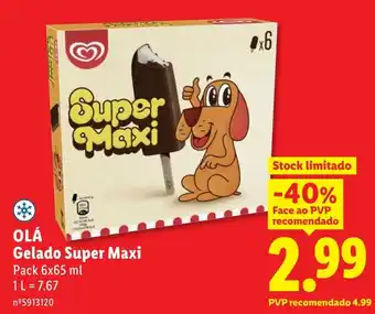 Lidl Olá Gelado Super Maxi promoção
