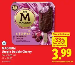 Lidl magnum utopia double cherry promoção
