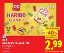 Lidl Gelado Push Up Haribo promoção