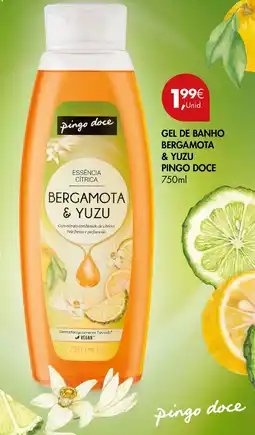 Pingo Doce Gel de banho bergamota & yuzu pingo doce promoção