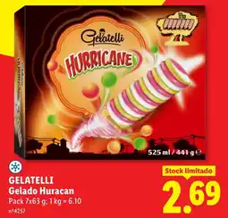 Lidl Gelatelli Gelado Huracan promoção