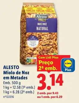 Lidl Alesto miolo de noz em metades promoção