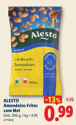 Lidl Alesto Amendoinss Fritos com Mel promoção