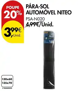Pingo Doce para-sol automóvel niteo promoção