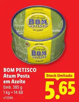 Lidl Bom petisco atum posta em azeite promoção