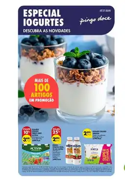Pingo Doce Iogurte líquido mimosa promoção