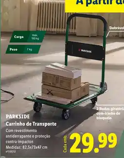 Lidl Parkside carrinho de transporte promoção