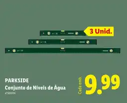 Lidl Parkside conjunto de níveis de água promoção