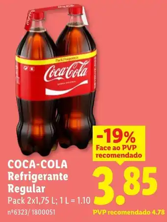 Lidl Coca-Cola Refrigerante Regular promoção