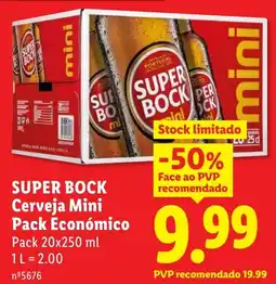 Lidl Super bock cerveja mini promoção