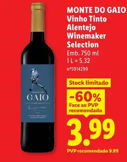 Lidl monte do gaio vinho tinto promoção