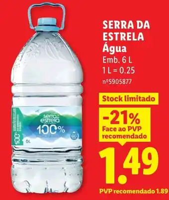 Lidl Serra da Estrela Água promoção