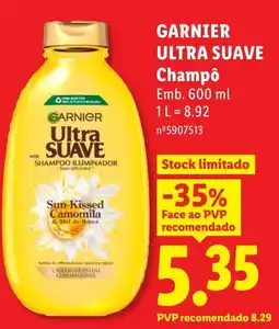 Lidl Garnier ultra suave champô promoção