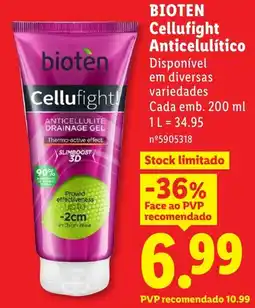 Lidl bioten cellufight anticelulítico promoção