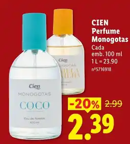Lidl Cien Monogotas Coco promoção