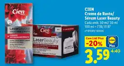 Lidl Cien Creme de Rosto/Sérum Laser Beauty promoção