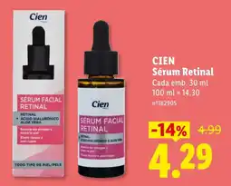 Lidl Cien sérum retinal promoção