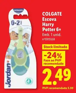 Lidl Colgate escova harry potter 6+ promoção
