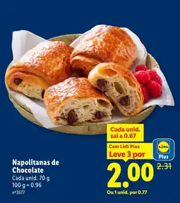 Lidl Napolitanas de Chocolate promoção