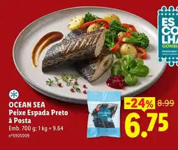 Lidl Ocean Sea Peixe Espada Preto à Posta promoção