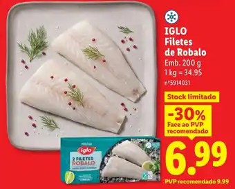 Lidl iglo filetes de robalo promoção
