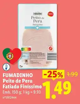 Lidl Fumadinho peito de peru fatiado finíssimo promoção