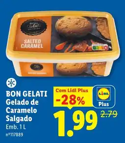 Lidl Bon gelati gelado de caramelo salgado promoção