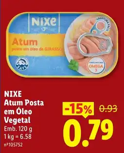 Lidl Nixe atum posta em óleo vegetal promoção