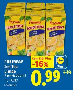 Lidl Freeway Ice Tea Limão promoção