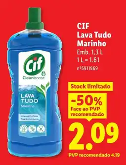 Lidl Cif lava tudo marinho promoção