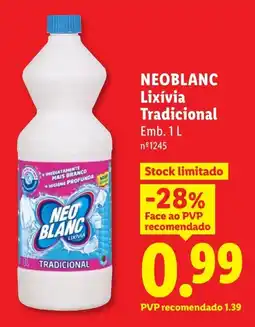 Lidl neoblanclixívia tradicional promoção