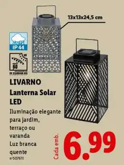 Lidl LIVARNO Lanterna Solar LED promoção