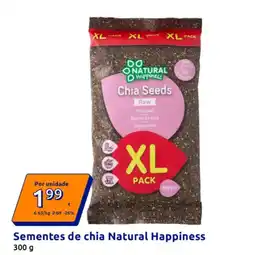 Action Sementes de chia Natural Happiness promoção