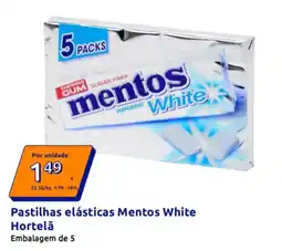 Action Pastilhas elásticas Mentos White Hortelã promoção