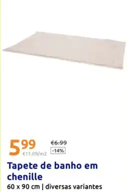 Action Tapete de banho em chenille promoção