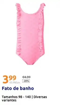 Action Fato de banho promoção