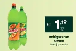 Roque Supermercados Refrigerante Sumol Laranja/Ananás promoção