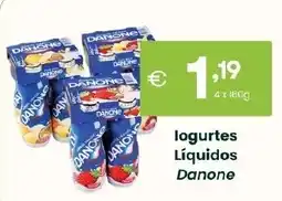 Roque Supermercados logurtes líquidos danone promoção
