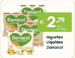 Roque Supermercados logurtes líquidos danacol promoção