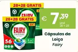 Roque Supermercados Cápsulas da Loiça Fairy promoção