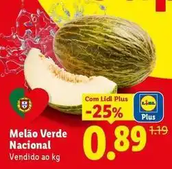 Lidl Nacional - melao verde promoção